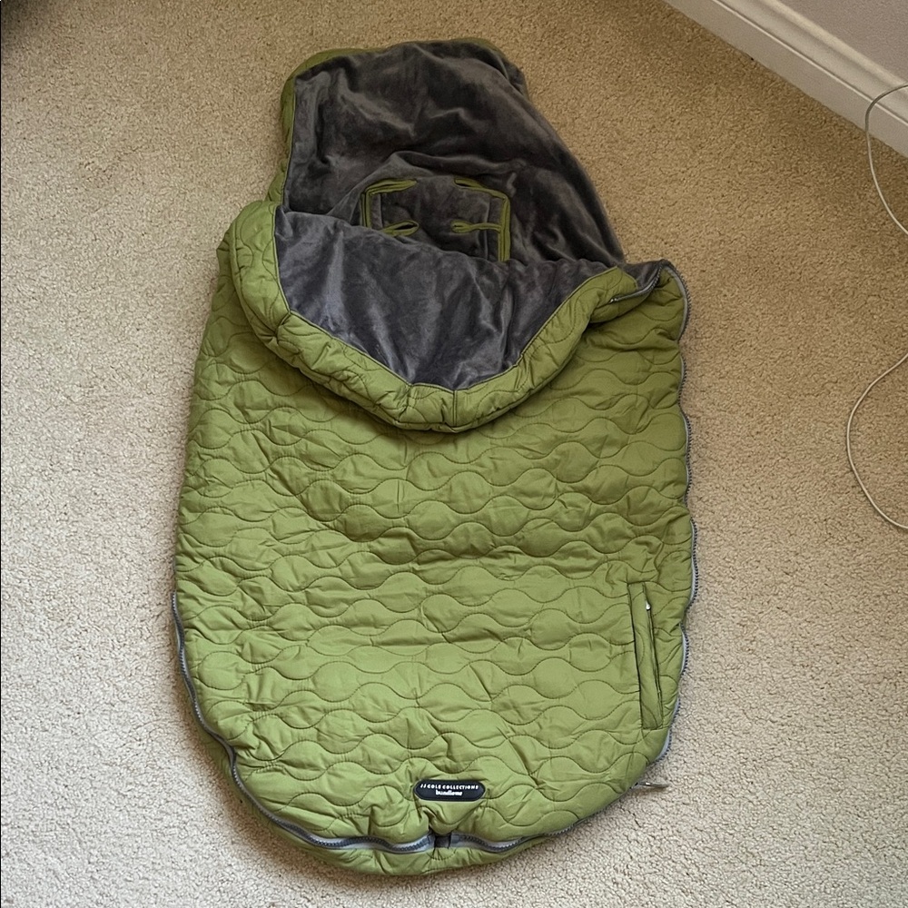 NEW JJ Cole Bundleme Baby car seat Stroller bag Sleeping bag plush lining 1-3y